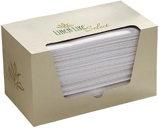Hoffmaster 812-6-LLS White 6 Fold Linen-Like Select Guest Towel Napkin, 12 x 17 inch - 500 per case.