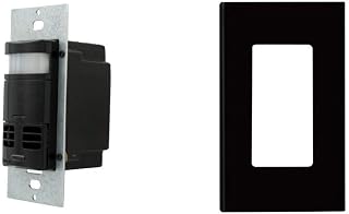 Leviton OSSMT-GDE Multi-Technology PIR/Ultrasonic Wall Switch and Occupancy Sensor, Black with Screwless Wallplates, 10-Pack