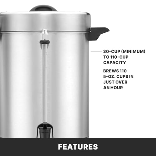 Waring 110-Cup / 110 Cup Capacity / Silver Coffee Urns