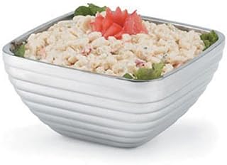 Vollrath 47634 Insulated Serving Bowl - Level Design, Beehive Texture, Square - 3-3/16 Qt. Capacity