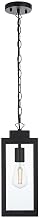 Hilton One Light Outdoor Pendant Black