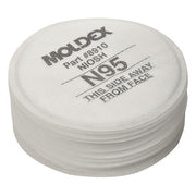 N95 Particulate Pre Filters Box 10 Each by Moldex – One Size, Rubber, White, Pink, Pack of 5, Model 8910