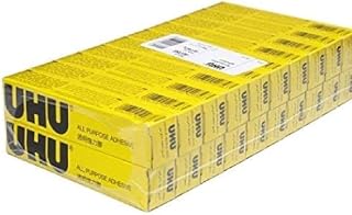 UHU Multi Purpose Transparent Adhesive Solvent Free 20 ML Pack of 20, 37995- NO: 12