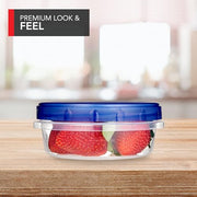 Stock Your Home 8 oz / Blue / 4 Pack Container Sets