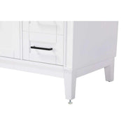 36" Single Bathroom Vanity in Honey White by Elegant Kitchen and Bath – unspecified, Aluminum, White, Model VF82536WH