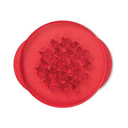 Nordic Ware 13.94 x 13.63 x 0.25 inch / Stars & Cherries Pie Top Cutter / Red Cookie Cutters