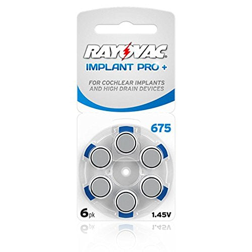 Cochlear 675 Mercury Free Batteries- 60-bx by Rayovac – 675, Model J7-C4ZI-Q8Y3
