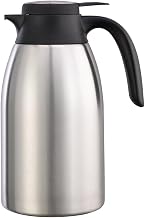 Service Ideas FCC16SS, Beverage Carafe, 1.6 Liter Capacity, Brushed Stainless Interior & Exterior (Case of 6)