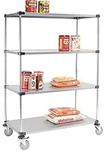 Nexel 36x18x69 Galvanized Shelf Truck, 1200 Pound Capacity