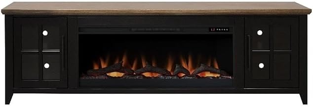 Providence 83" Fireplace TV Stand for TVs up to 95", Two-Tone
