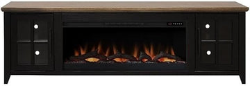 Providence 83" Fireplace TV Stand for TVs up to 95", Two-Tone