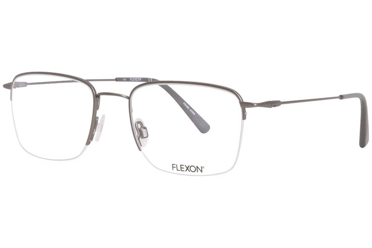 Eyeglasses H 6041 033 Gunmetal by Flexon – Lens-52 Bridge-20 Temple-140, Metal, Gunmetal/Grey, Model H6041