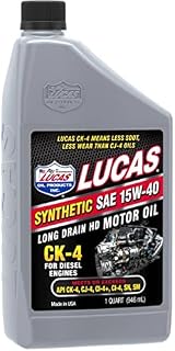 Lucas Oil Synthetic SAE 15W-40 CK-4 Truck Oil/6x1/Quart