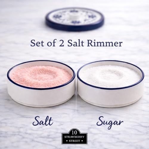 10 Strawberry Street Stacking Salt Rimmer Set / Talavera Blue / 1 Serveware Accessories
