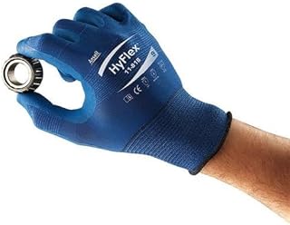 Ansell HyFlex Palm Dipped Medium Duty Glove, 13 Gauge, Size 9