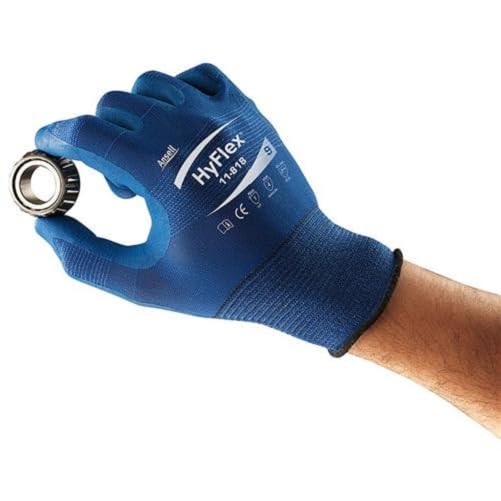 HyFlex Palm Dipped Medium Duty Glove by Ansell – Medium, Model 11724090