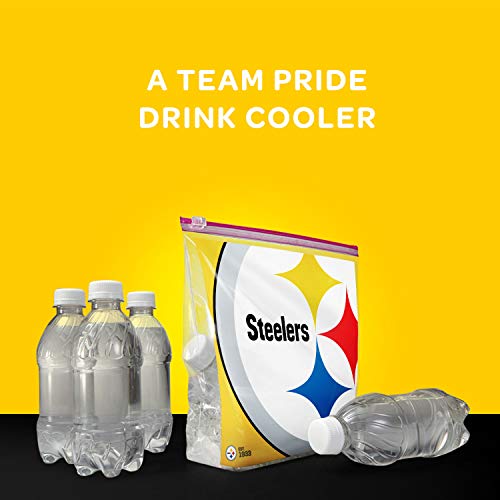 Ziploc Pittsburgh Steelers / 20 Count (Pack of 1) / 1.0 gallons Food Storage Bags