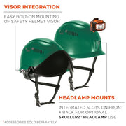 Ergodyne Green / 6.5 – 8 / Safety Helmet - Type 2, Class C Hard Hats