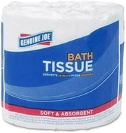 Genuine Joe EJO13050 1 Ply Bath Tissue, 4 x 3 in., 1000 Sheets - Pack of 96