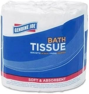 Genuine Joe EJO13050 1 Ply Bath Tissue, 4 x 3 in., 1000 Sheets - Pack of 96
