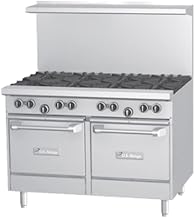 Garland U48-8RS U Series 48" Gas Restaurant Range with (8) 32,000 BTU Open Burners, (1) Standard Oven & (1) Storage Base