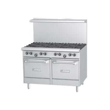 Garland U Series 48" Gas Restaurant Range with (8) by Imperial – 3.9 cubic_feet, Stainless Steel, Stainless-Steel, Model U48-8RS