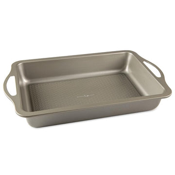 Treat Rectangular Cake Pan by Nordic Ware – 9x13, 4.5 liters, Carbon Steel, Light Champagne, Model 12509