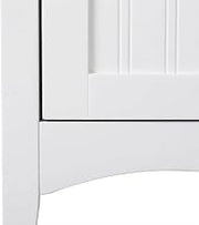 Furnifact White One Door Kitchen Storage Pantry, Versatile Metal and Wood Construction, Durable Design, Ideal for organizing cookware and Supplies
