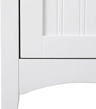 Furnifact White One Door Kitchen Storage Pantry, Versatile Metal and Wood Construction, Durable Design, Ideal for organizing cookware and Supplies