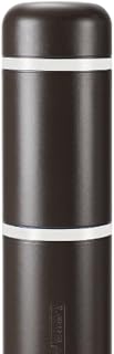 BollardGard 7" x 72" Bollard Cover Brown - Innoplast (Brown White Tape)