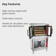 VULCAN Full Size / Silver / Double Deck | 240V Commercial Ovens