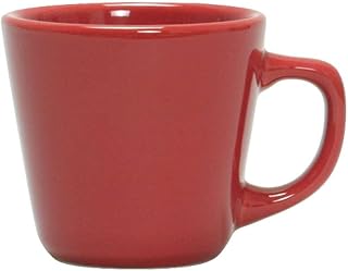 Tuxton China NQF-701 Cup, 7 oz., 3-1/4" Diameter x 3"H, Tall, with Extra Large Handle, Microwave and Dishwasher Safe, Oven Proof, Fully Vitrified, Ceramic, TuxCare, Healthcare, Pack of 36