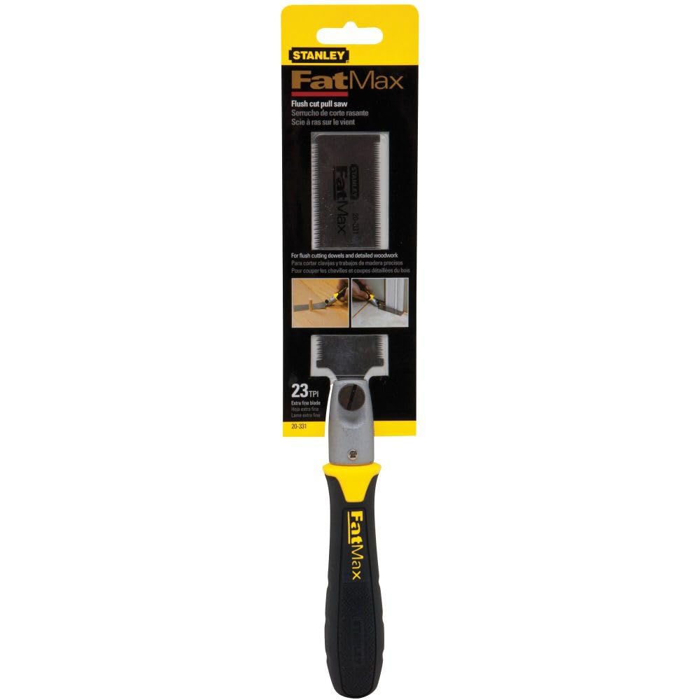 Flush Cut Pull Saw by STANLEY – One Size, Blend, Black, Yellow, Model 20-331