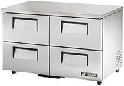 TRUE TUC-48D-4-ADA-HC ADA Compliant 48" Two Section Undercounter Reach-In Refrigerator, Four Drawers