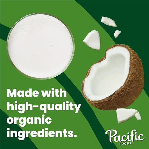 Pacific Foods Coconut Milk / 32 Fl Oz (Pack of 12) / Unsweetened Original Almond Milk