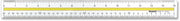 Westcott Acrylic Data Highlight Reading Ruler With Tinted Guide, 15" Clear