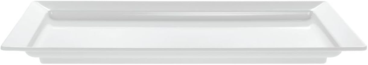 HUBERT Platter Rectangular White Melamine - 28" L x 16" W x 2 1/4 H