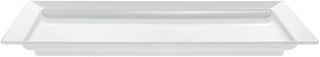 HUBERT Platter Rectangular White Melamine - 28" L x 16" W x 2 1/4 H