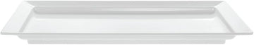HUBERT Platter Rectangular White Melamine - 28" L x 16" W x 2 1/4 H