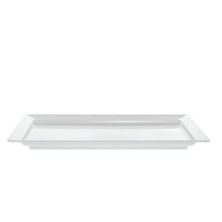 Platter Rectangular White Melamine - 28" L x 16" W x 2 1/4 H by HUBERT – Large, Melamine, White, Model H0018-WHITE