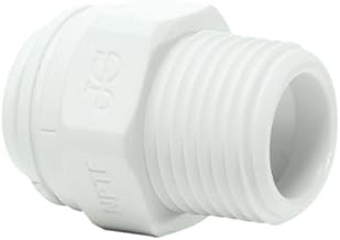 John Guest Male Connector 3/8" Tube x 3/8 NPTF 10 Pack