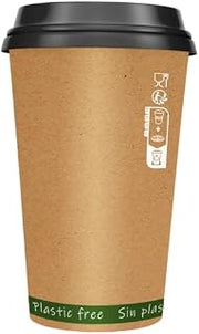 PacknWood 210GCWBZEN4 4 oz 2.4 x 2.4 in. Zen Kraft Paper Cup Without Plastic - 1000 Piece
