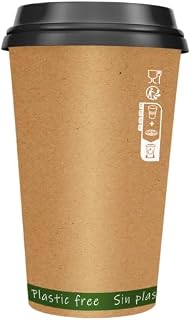 PacknWood 210GCWBZEN4 4 oz 2.4 x 2.4 in. Zen Kraft Paper Cup Without Plastic - 1000 Piece