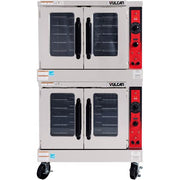 Vulcan VC55E Electric Convection Oven by VULCAN\BERKEL FEG – 37"D x 40.125"W x 68.625"H, Stainless Steel, Black, Model 515-B25
