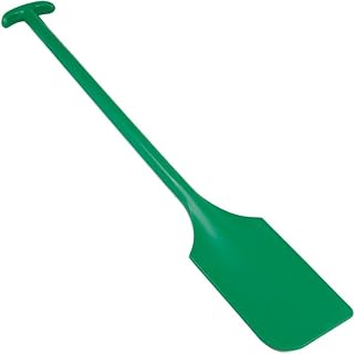 Remco - A Vikan Company 67752 Green Polypropylene Paddle Scraper without Holes, 13" L x 6" W, 40" OAL