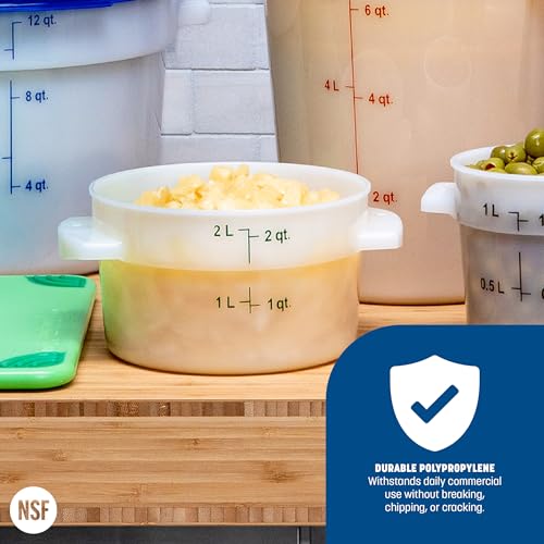 Carlisle FoodService Products 2 Quart (Pack of 1) / 1 / White Storage & Transport