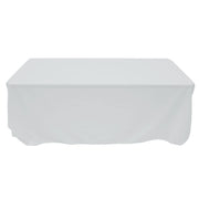 Tablecloth White Rectangular Spun Polyester - 60" W x 120" L by HUBERT – 120" x 60" (Rectangular), Polyester, Model BTC2-60X120-100