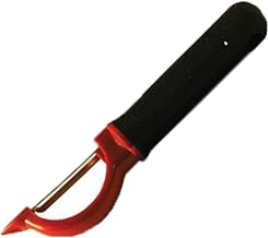 Tablecraft 7-1/8" Stainless Steel Firm Grip™ Straight Peeler