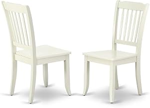 Furnifact Linen-Upholstered Dining Chair with Solid Wood Legs, Upholstered Kitchen Table Chairs for Dining Room, Set of 2