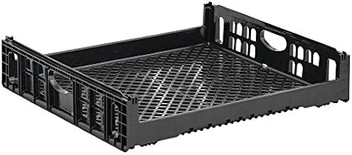 Orbis Black Plastic Stackable Bakery Tray - 28 3/4"L x 26"W x 6"D